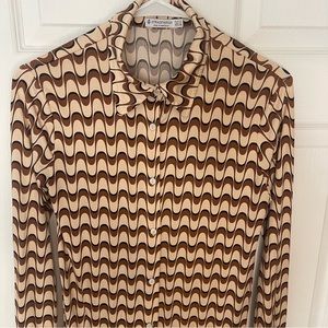 Stradivarius (ASOS) top shirt in retro print